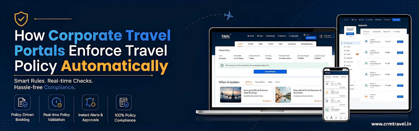 How Corporate Travel Portals Enforce Travel Policy Automatically