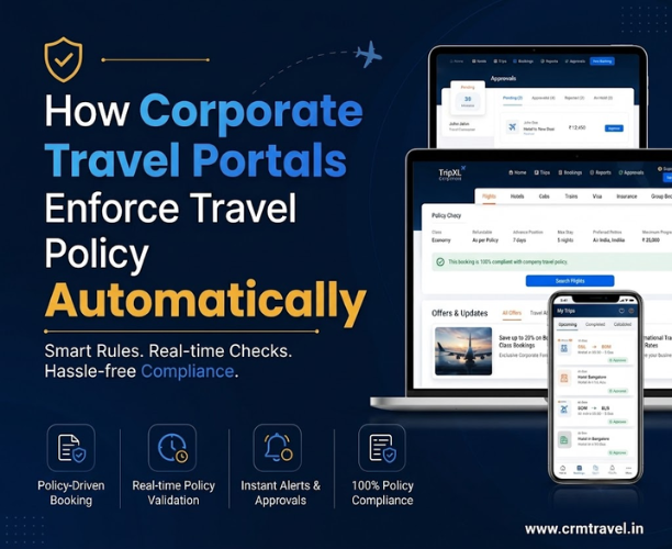 How Corporate Travel Portals Enforce Travel Policy Automatically
