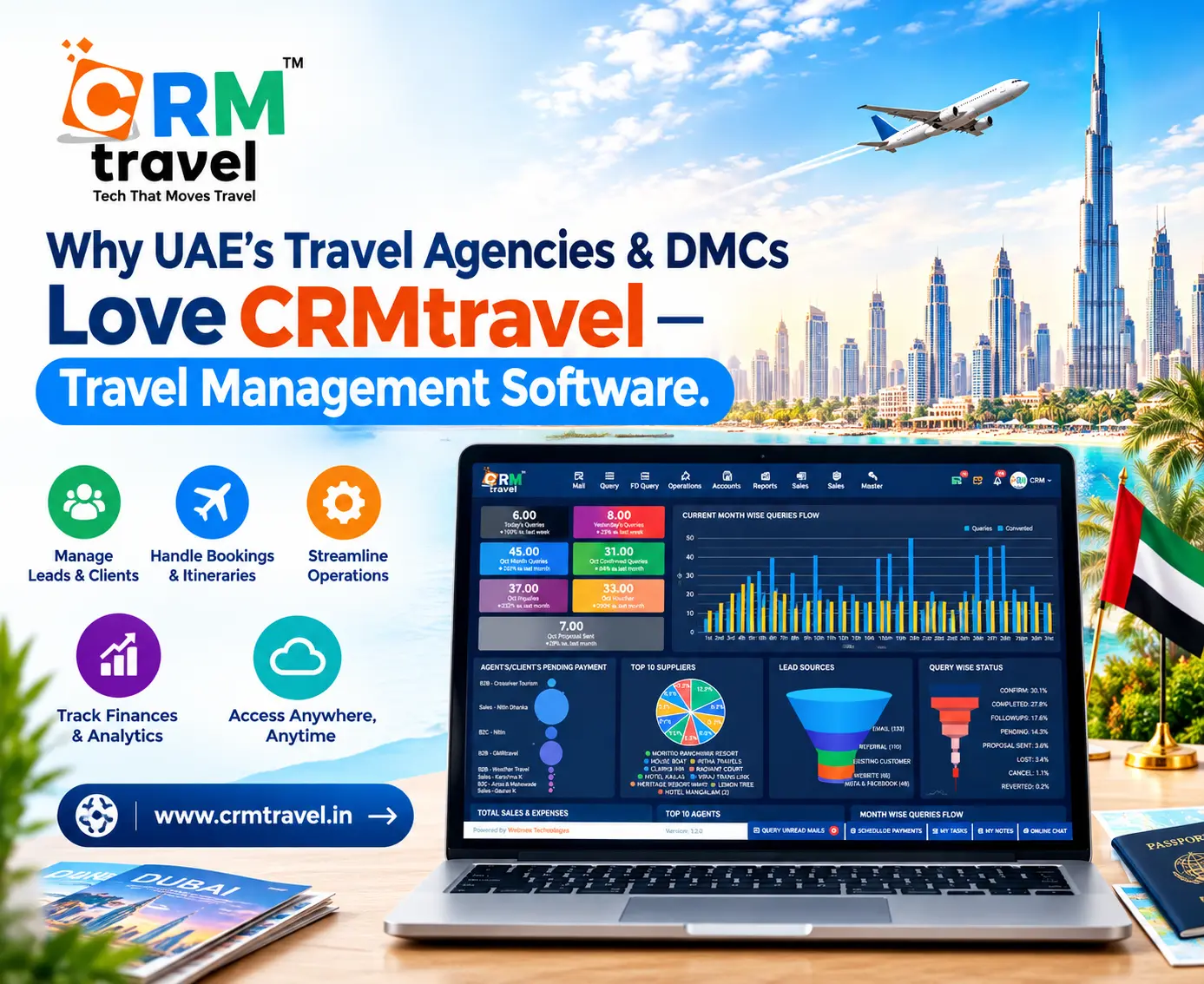 Why UAEs Travel Agencies & DMCs Love CRMtravel – Travel Management Software